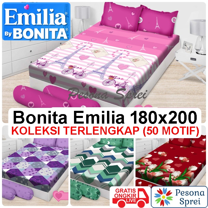 MURAH LEBAY SPREI BONITA 180x200 EMILIA / SPREI BONITA KING EMILIA / SEPRAI BONITA 180x200 / EMILIA