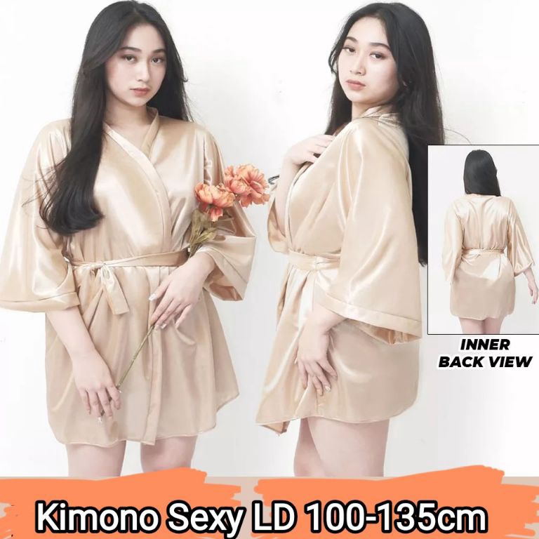 KODE J65N Kimono Lingerie Ld 9213cm Sexy  Kimono Sexy BB 411kg  Lingerie Bigsize  Kimono Jumbo  Kimo