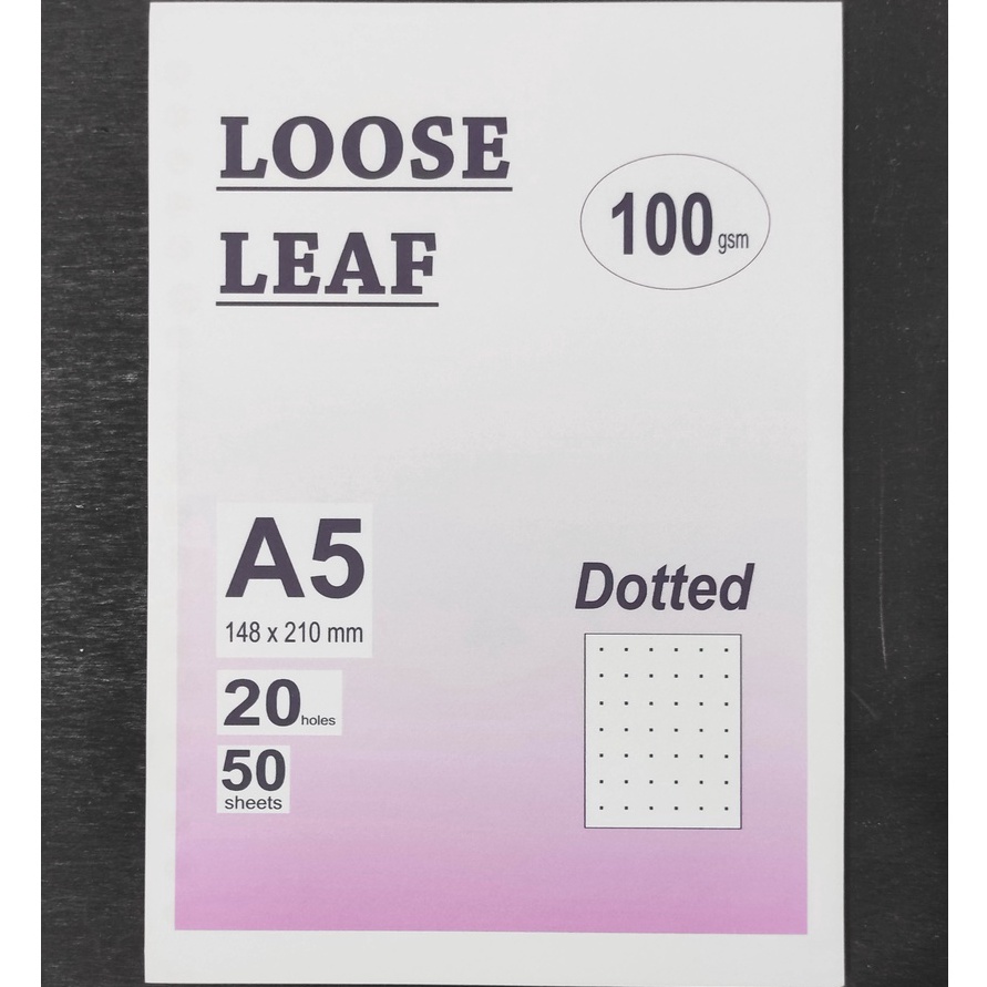 

KF7 LOOSELEAF 1gsm refill BINDER A5 B5