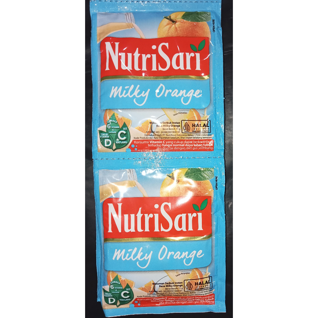 

NutriSari Aneka Rasa - Milky Orange (1 renceng isi 10 sachet )