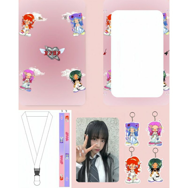 

CARD HOLDER, CARD HOLDER LUCU, TEMPAT PHOTOCARD, MARCHENDES VVUP, LANYARD CARD, GANTUNGAN KARAKTER VVUP, PC VVUP