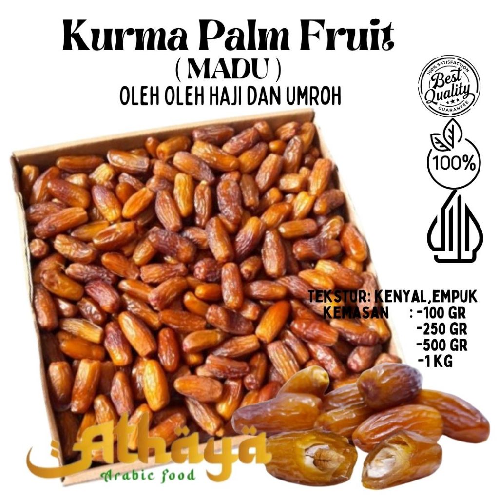 

KURMA MADU 1kg Kurma Barari Original/ High Premium Kwalitas
