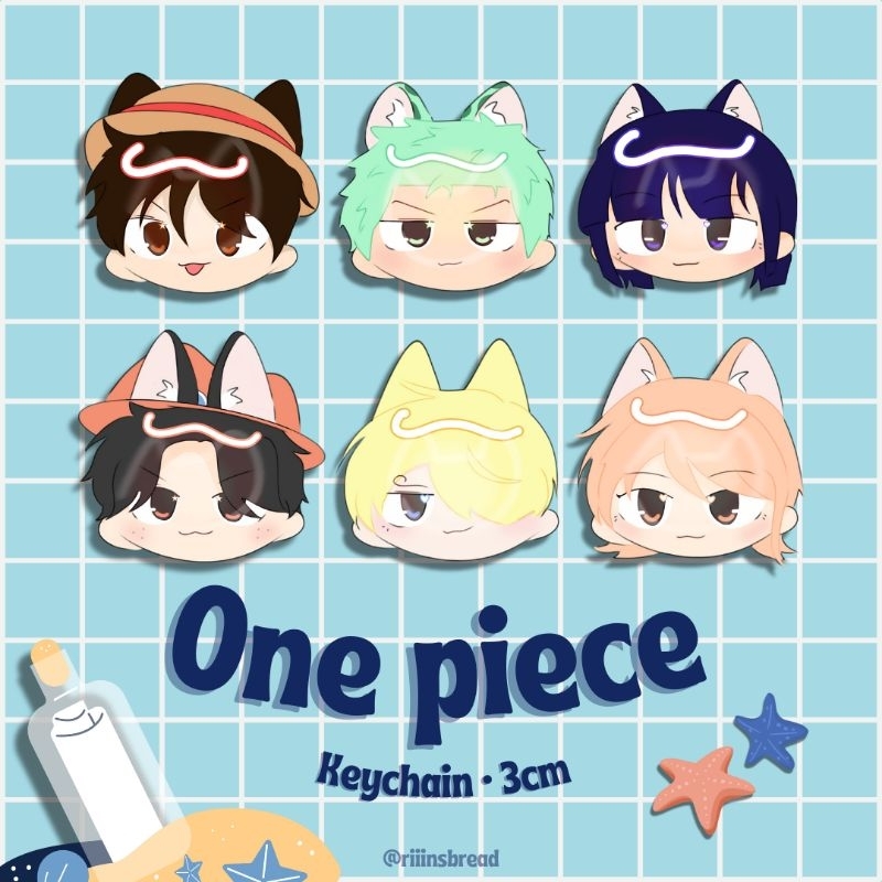 One Piece merch keychain