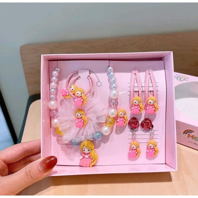 aksesoris anak satu set / perhiasan mainan anak / hiasan anak