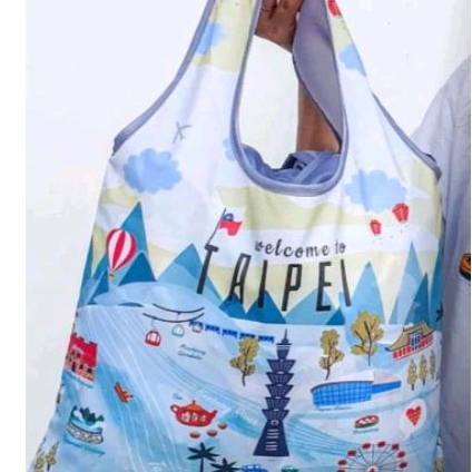 SOUVERNIR SHOPPING BAG/TAS BELANJA LIPAT WATERPROOF TAIPEI (S)