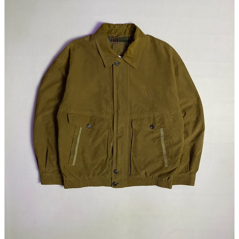 playboy suede flight jacket