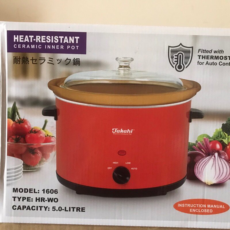 Takahi Slowcooker 5.0 liter Model 1606