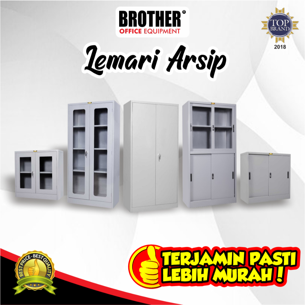 LEMARI ASRIP/ FILLING CABINET BROTHER/ LEMARI BESI BERKAS/ LEMARI RAK BESI KANTOR - BROTHER