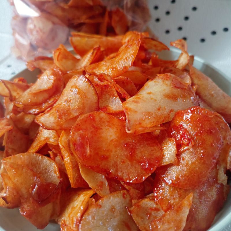 

keripik singkong rujak lengket pedas manis 500gr