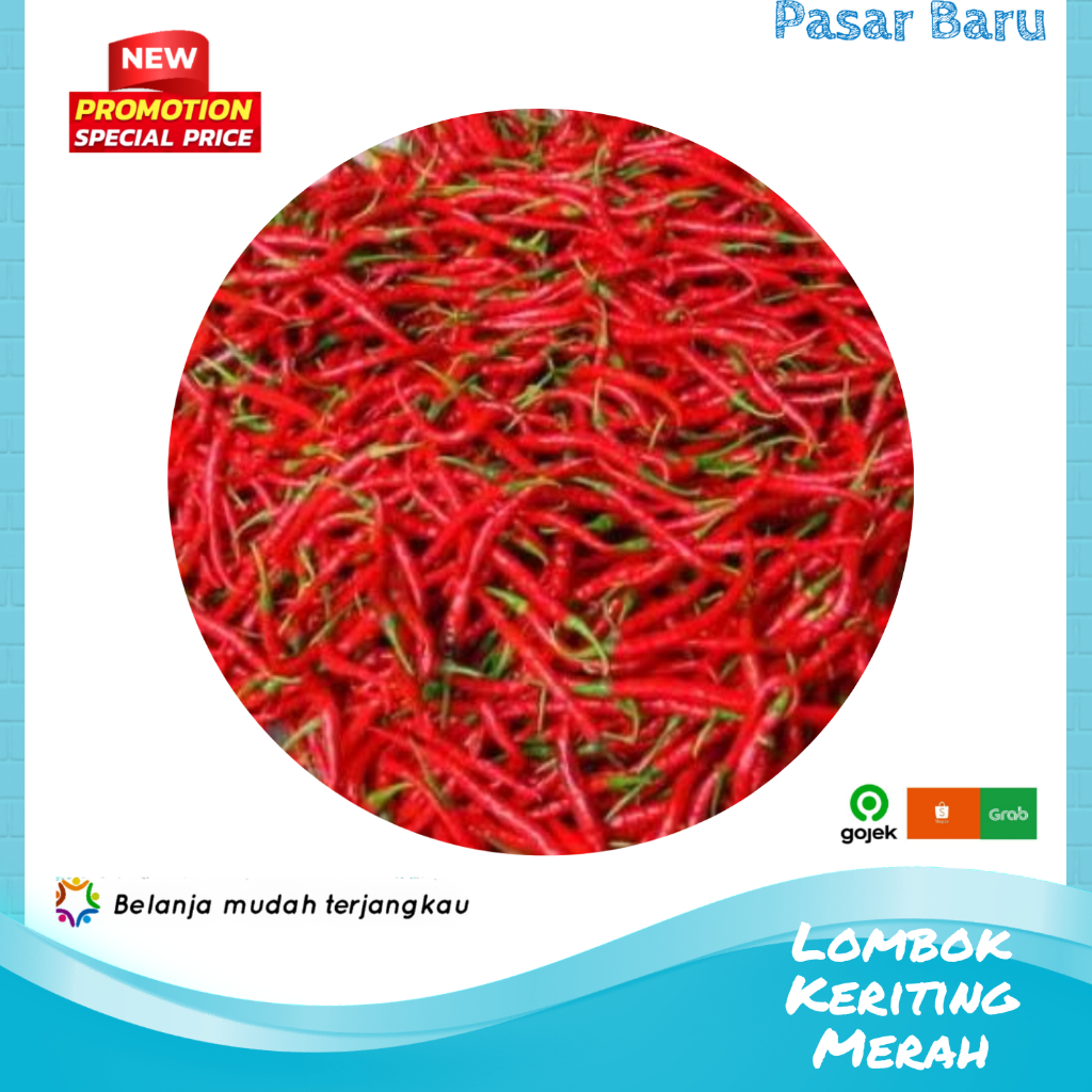 

Lombok Keriting Merah • 250gram ✓ Murah | Pasar Baru Makassar