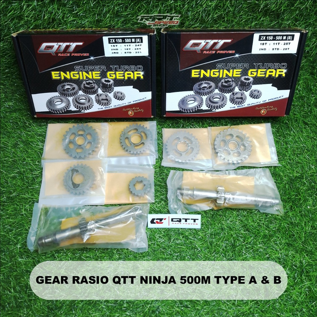 RRT GEAR RATIO / RASIO NINJA 500 M 500M TYPE A & B QTT RACING