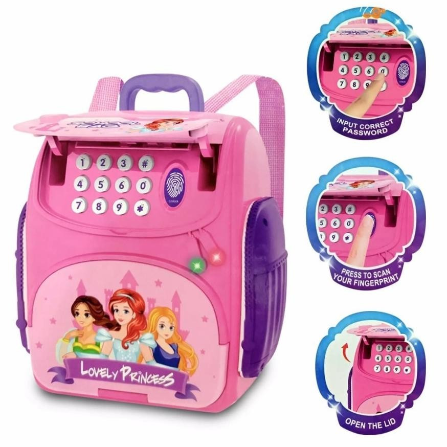 Celengan Mainan Anak Perempuan Celengan ATM Princess anak Bentuk Tas