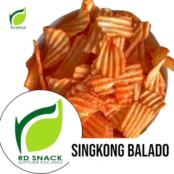 

BOMBASTIS Keripik Singkong Balado Spicy Cassava Chips Balado Pedas RD snack