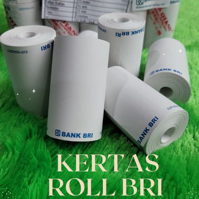 

Sale Kertas Roll dengan logo BRI 57x33 MM coreless untuk EDC Brilink isi 1 roll