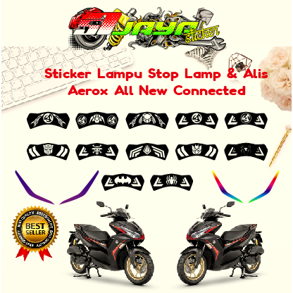 STIKER STICKER LAMPU STOP LAMP & ALIS AEROX ALL NEW CONNECTED / STIKER LAMPU AEROX / AEROX ALL NEW C