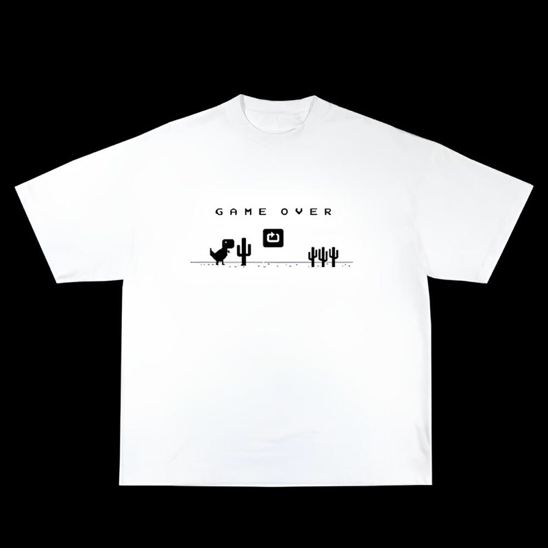 Kaos Oversize Dino Game Over