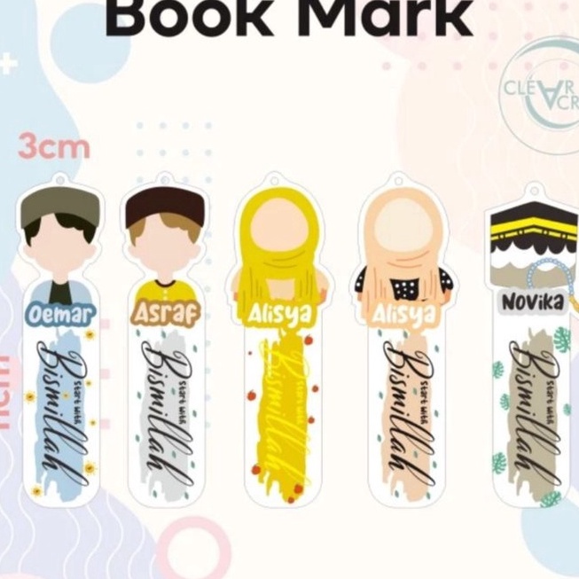

berkualitas Bookmark Akrilik Pembatas Buku Akrilik