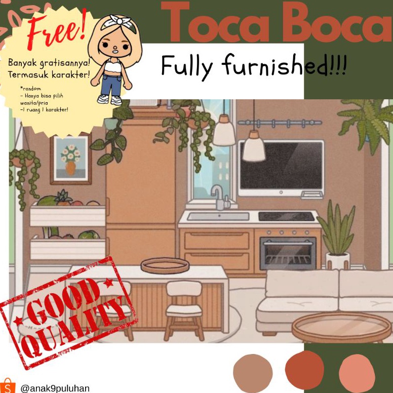 KODE S74R FREE KARAKTER DAN FREE SECRET ITEM RUMAH TOCA BOCA AESTHETIC RUANGAN TOCA BOCA MAINAN KERT
