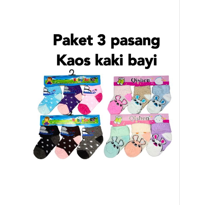 ( 0-6 Bulan ) Kaos kaki Bayi 0 6 Bulan Perempuan Laki-laki