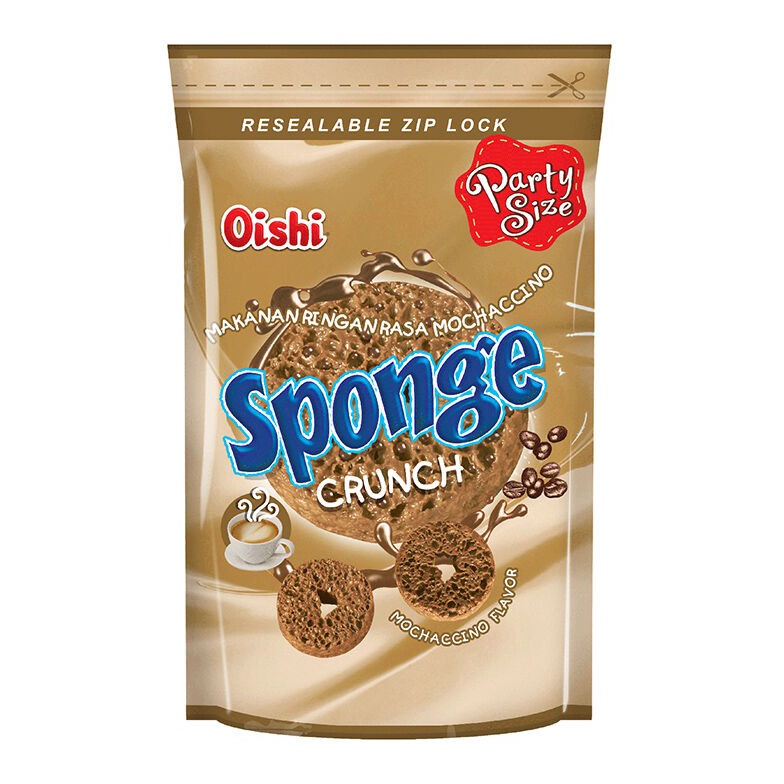 

BERKUALITAS Oishi Sponge Crunch Mochacino 1gr