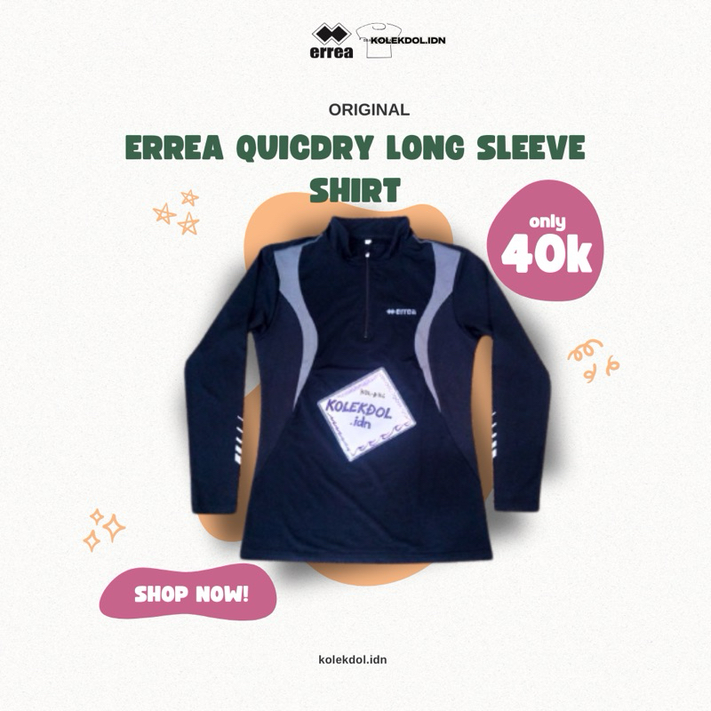 Original - Errea Quicdry Long Sleeve Shirt - KDL-156