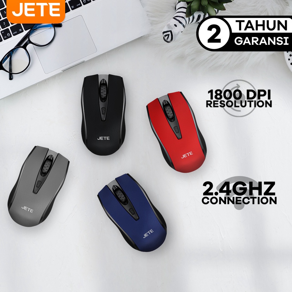 MEGA Mouse Wireless Bluetooth JETE MS1  Garansi 2 Tahun