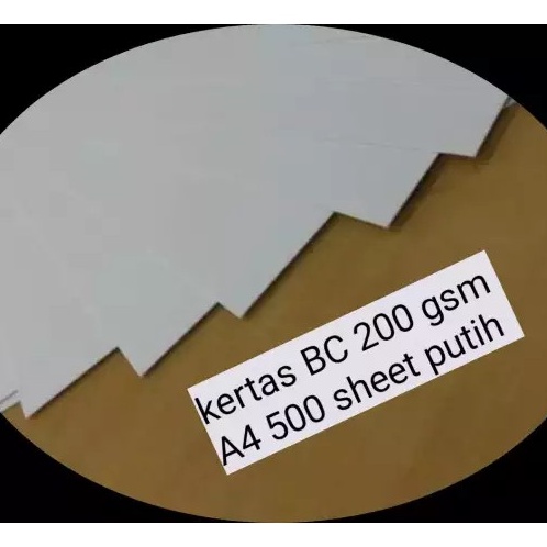 

KI3 KERTAS BRIEF CARD BC 2gsm A4 Isi 5 sheet putih
