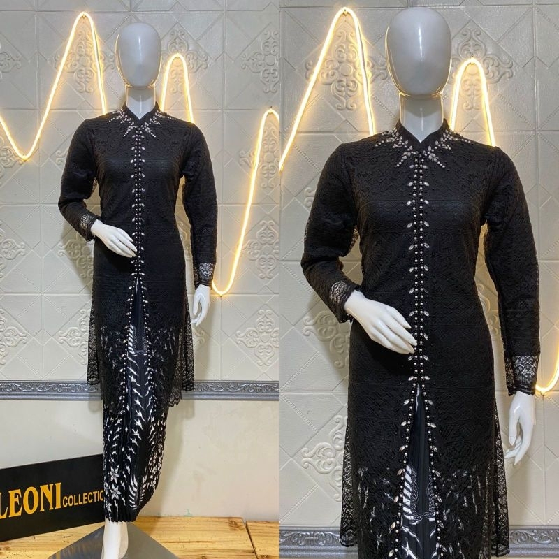 KEBAYA TUNIK BROKAT PAYET RESLETING DEPAN