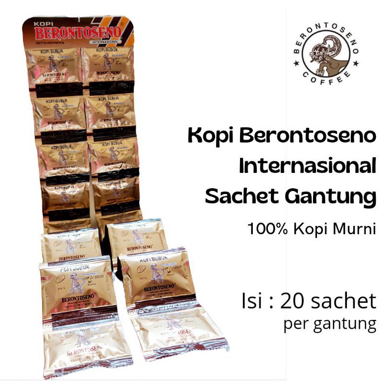 

PRODUK TERBARU KOPI BERONTOSENO INTERNASIONAL SACHET GANTUNG 35 GR ISI 2 PCS