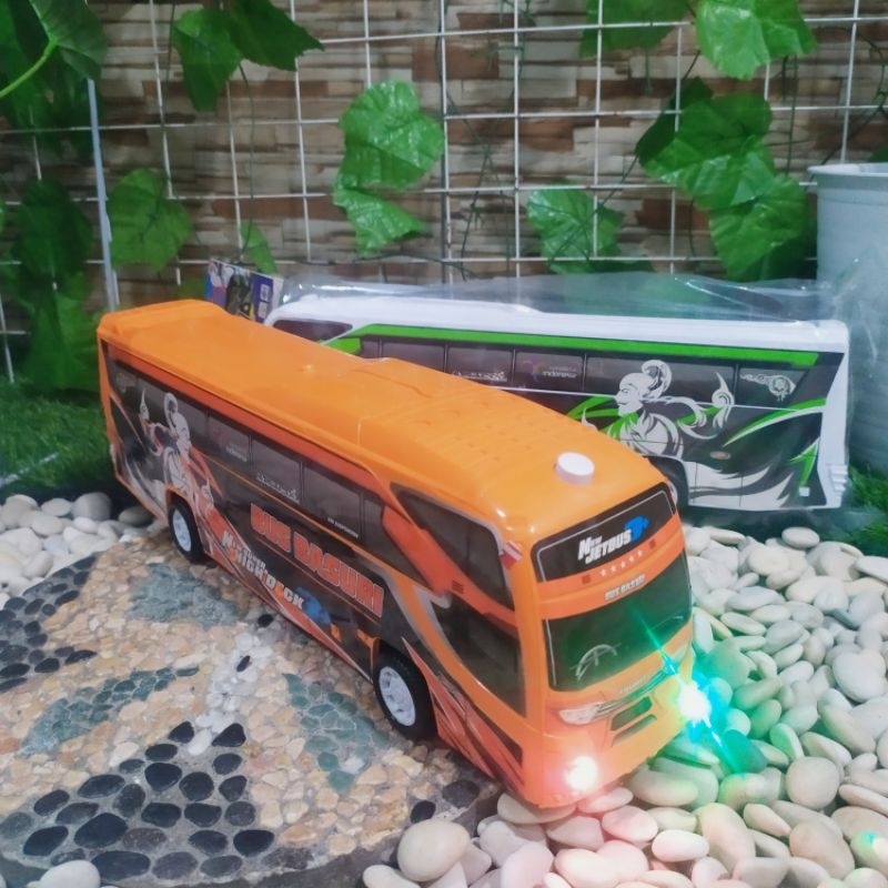 Mainan bis basuri Telolet nyala dan bunyi anak