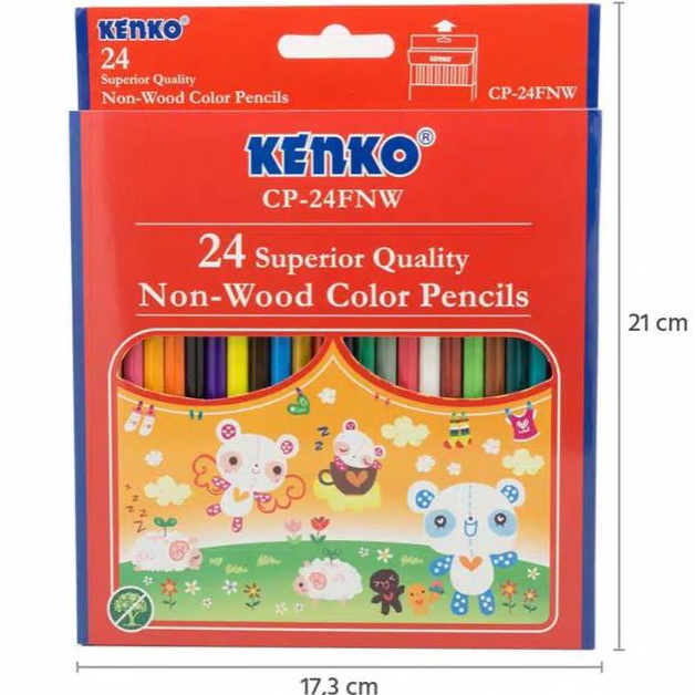 

FLASH SALE CP24FNW Pensil Warna Non Wood 24 Warna Kenko Color Pencils