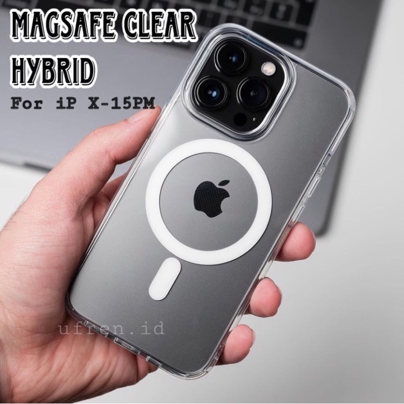 [+𝐏𝐀𝐂𝐊𝐈𝐍𝐆 𝐁𝐎𝐗] ORIGINAL Magsafe Wireless Case iPhone Magnet Clear Hybrid For iPhone 15 14 13 12 11 P