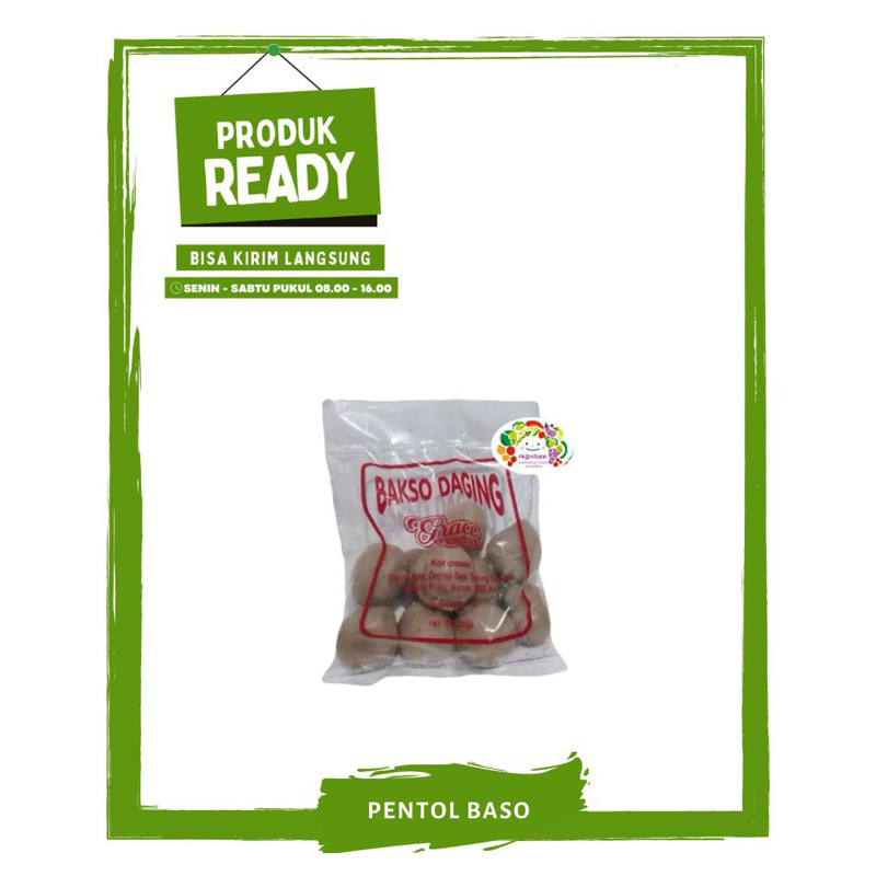 

Pentol baso / Bakso Daging "Grace" / Makanan Frozen Ready On Mallahrizwa