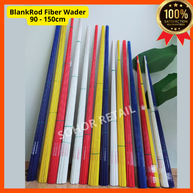 Blankrod Joran Bahan Fiber Lentur / Wader / Timbang 90 - 150cm - Eco Carbonex