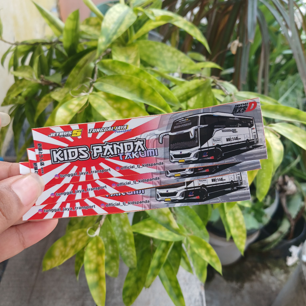 

Stiker Bus Artis PO Tunggal Jaya Kids Panda Black Pink Moon Eyes