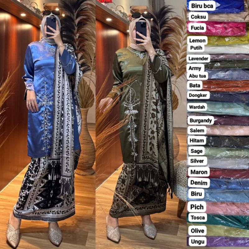 BAJU KURUNG MELAYU TABUR PAYET MUTIARA