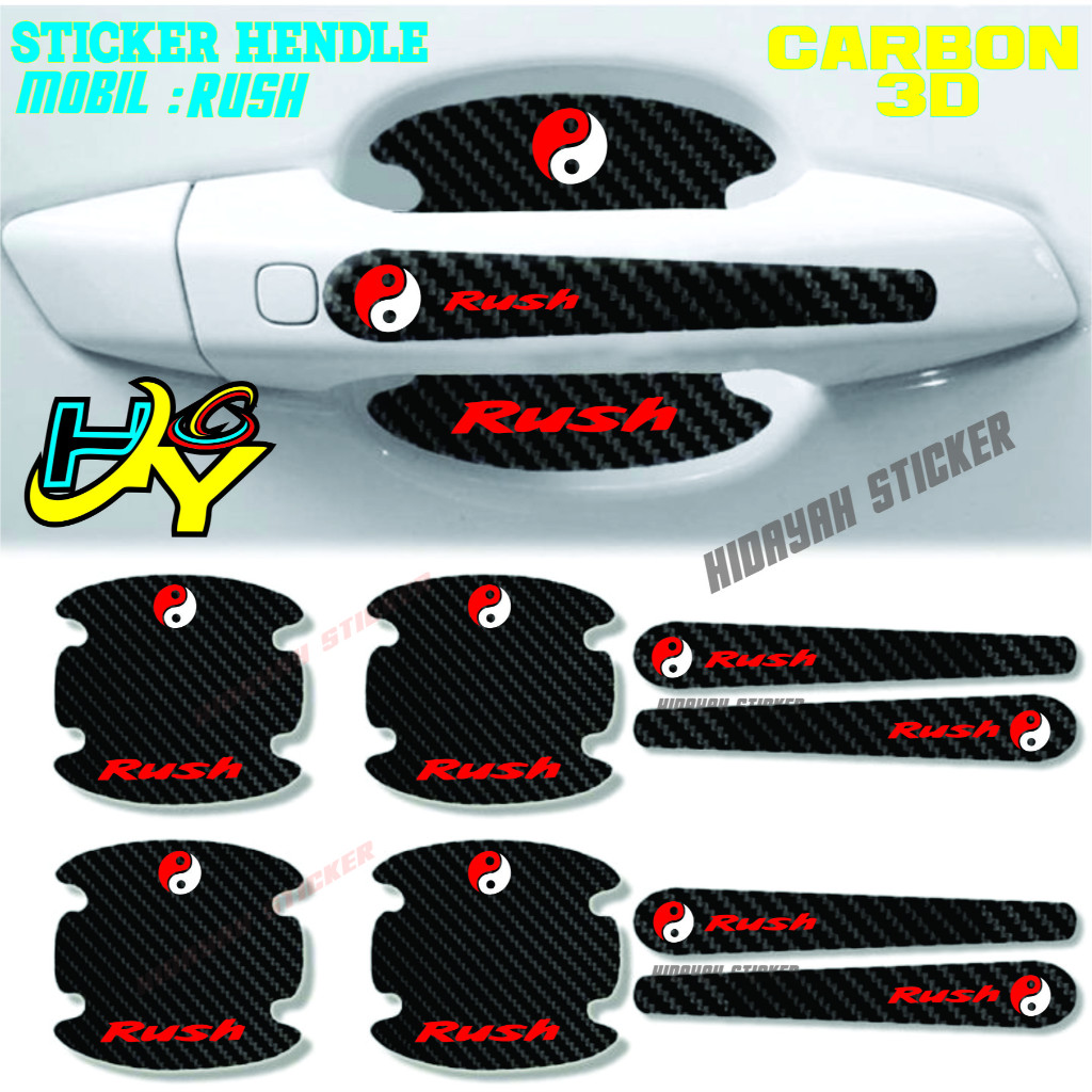TERBARU STICKER HANDLE MOBIL TOYOTA RUSH STICKER PELINDUNG GAGANG PINTU MOBIL