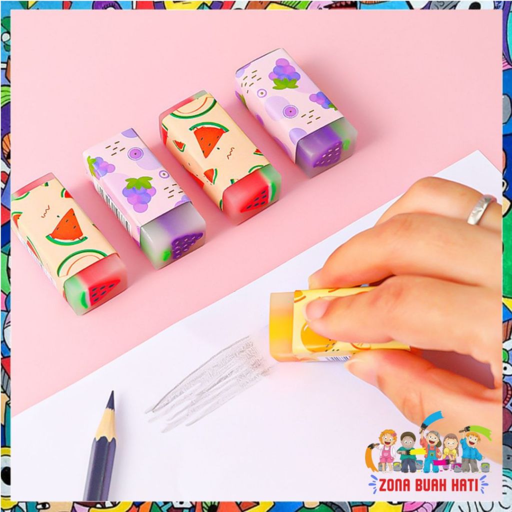 

ZBH Penghapus Pensil Motif Buah Fruits Eraser Penghapus Karakter Dinosaurus Sweet Eraser Anak Sekolah Karakter Dino Hapusan Sekolah Korean Style t