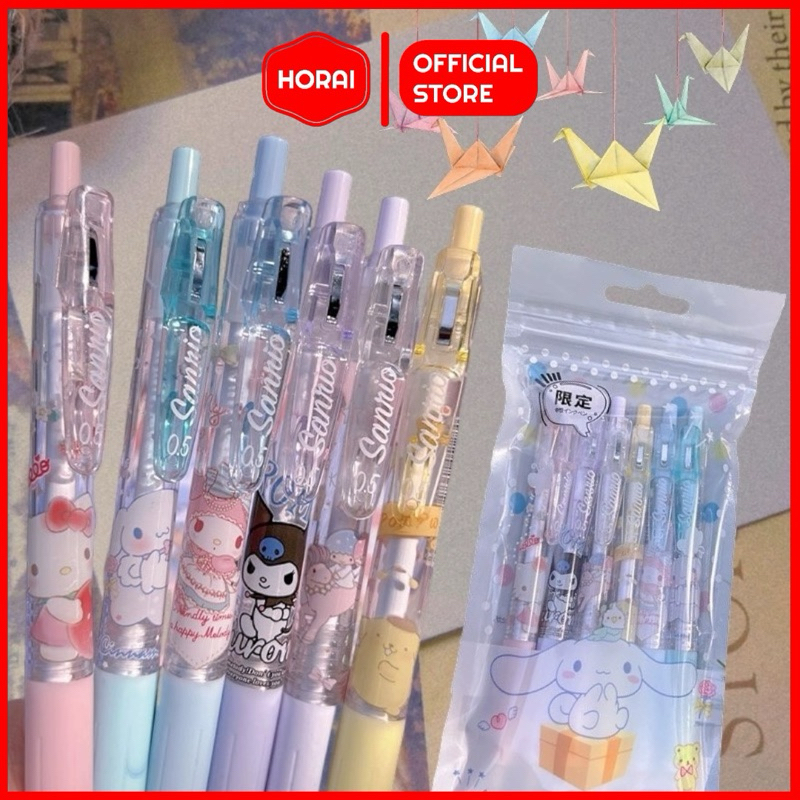 

PULPEN GEL MEKANIK SARAS* 1SET ISI 6PCS / PULPEN MEKANIK MOTIF CINNAMONROLL KAWAII SANRIO