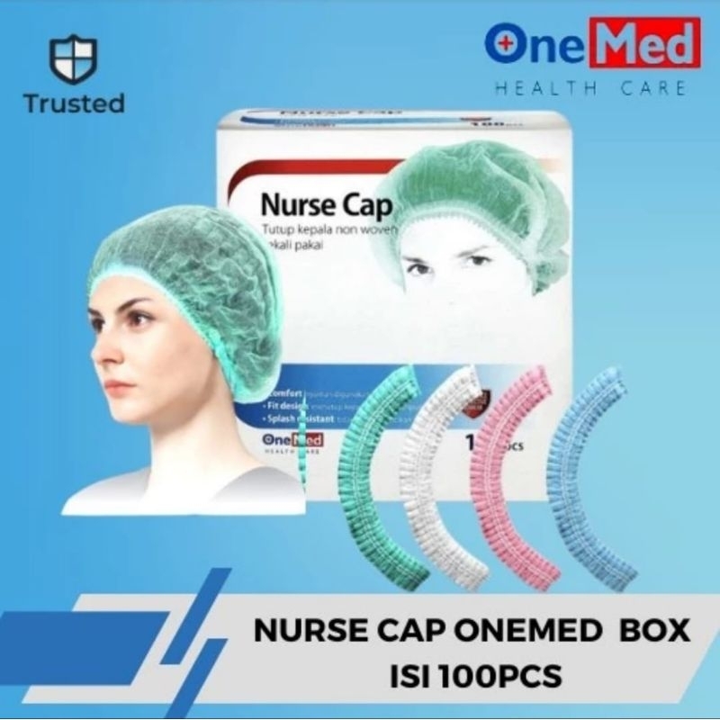 

Nurse Cap / Hairnet One Med Hijau 100 pcs/pack