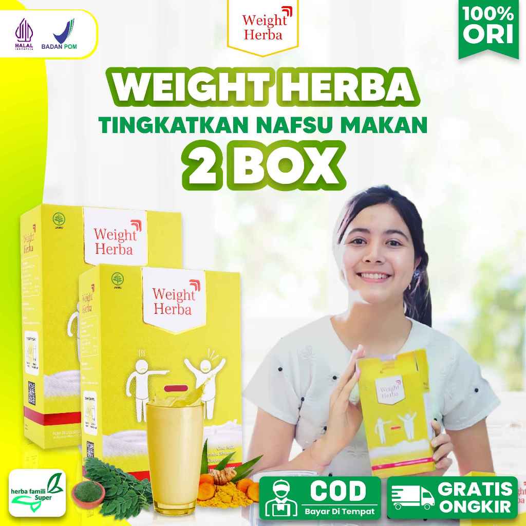 

PAKET VARIAN WEIGHT HERBA PENAMBAH NAFSU MAKAN TINGKATKAN BERAT BADAN DISTRIBUTIR RESMI 100% ASLI