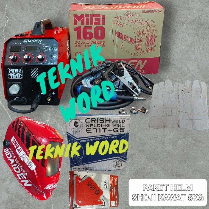 MESIN LAS CO2 DAIDEN MIGI MIG 160 / TRAFO LAS CO DAIDEN MIGI MIG 160/ MESIN LAS CO2 DAIDEN