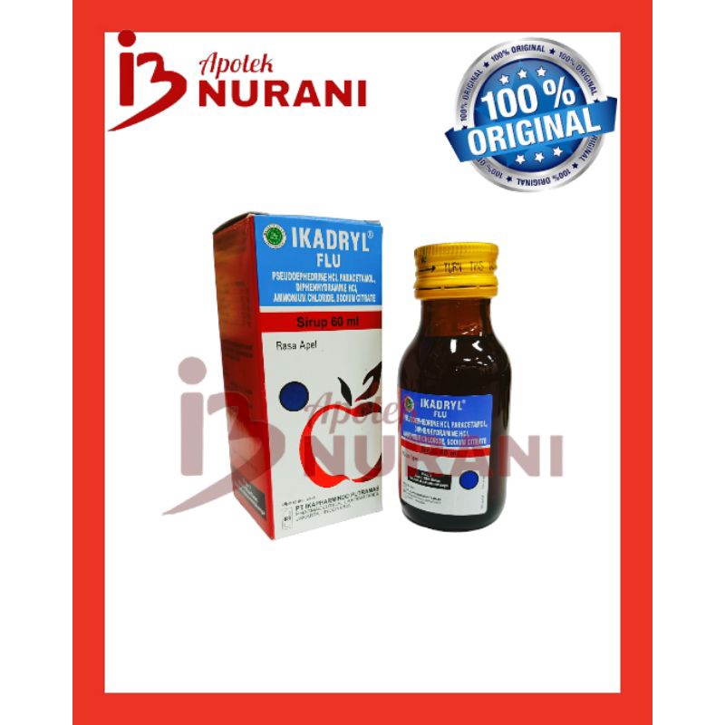 IKADRYL FLU ( MERAH ) 60ML OBAT BATUK PILEK