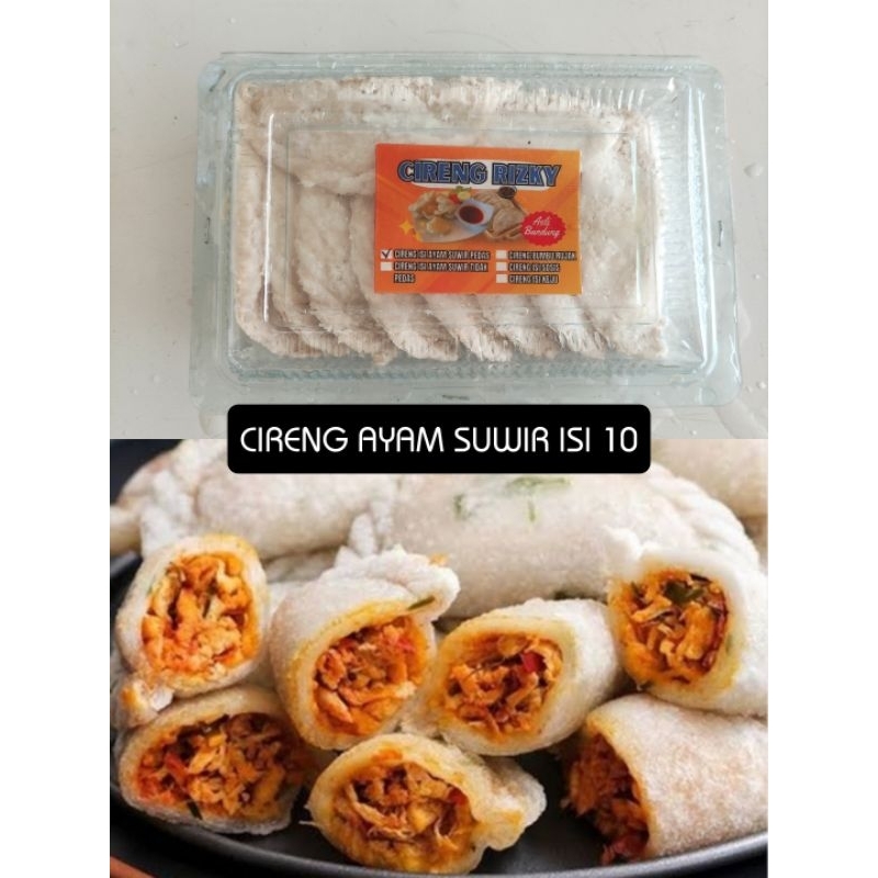 

cireng isi ayam suwir isi 10