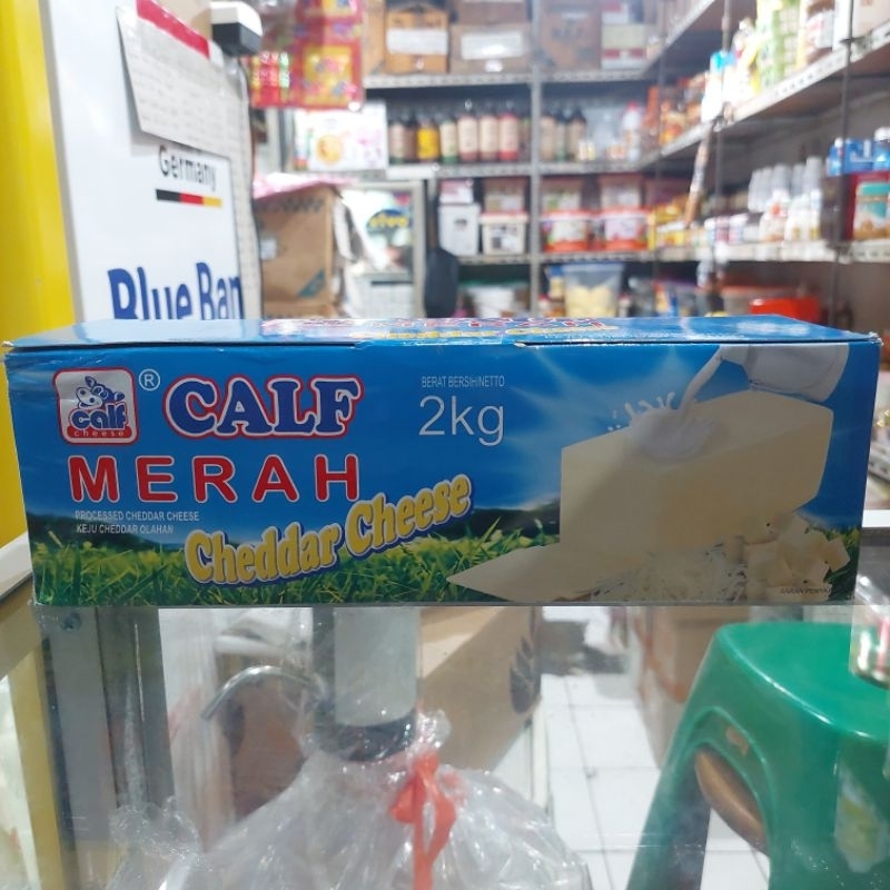 

keju calf merah cheddar 1 kg timbangan
