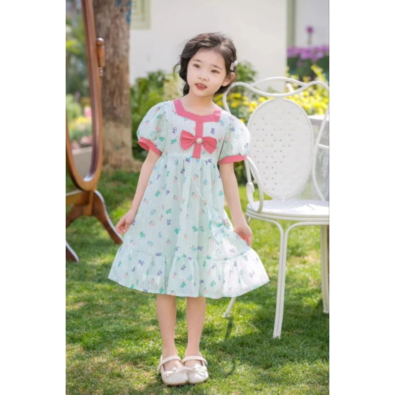 Dress Bangkok Vintage Korean Style Premium Import Anak Perempuan