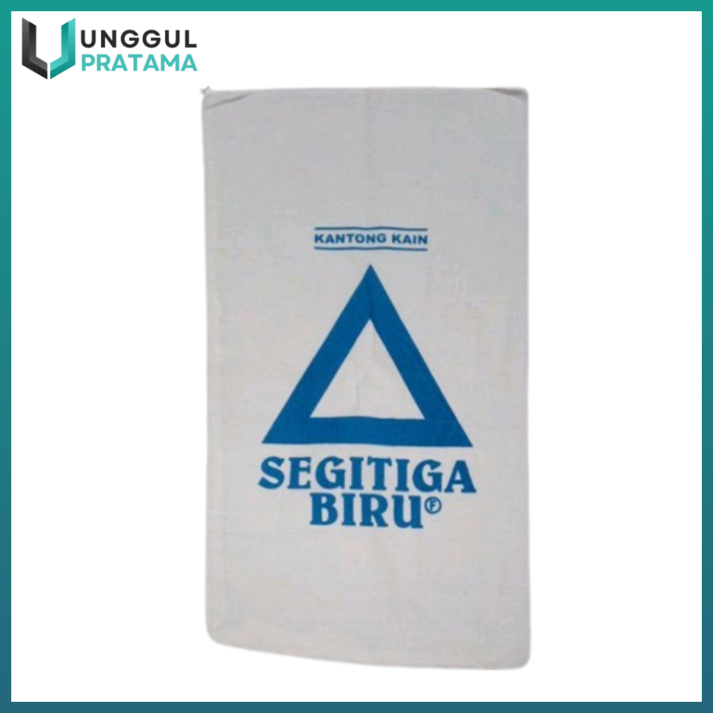 Karung Kain Terigu Segitiga Biru / Kantong Segitiga Biru Untuk Prakarya dan Kerajinan
