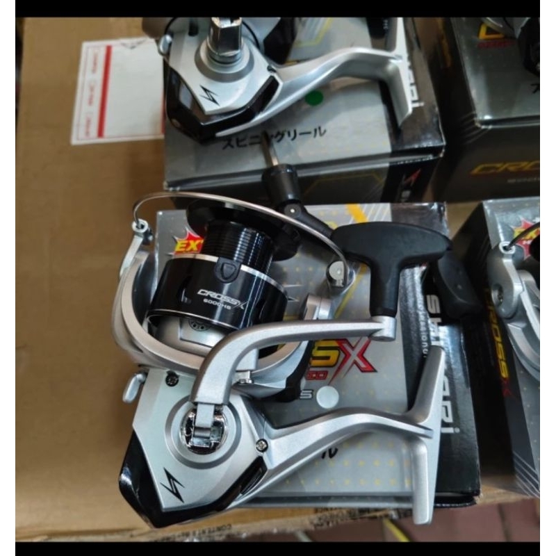 reel pancing shikari crossx 6000 high speed reel laut kuat