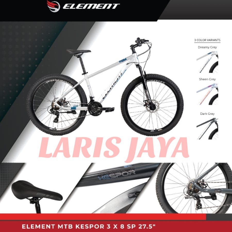mtb 27,5 element kespor sepeda gunung ukuran 27 ELEMENT CYBER X7 X8