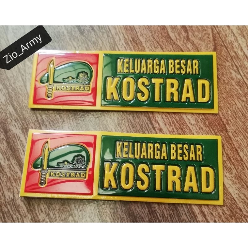 

Stiker Embos NOPOL Kostrad Baret 1 Pasang